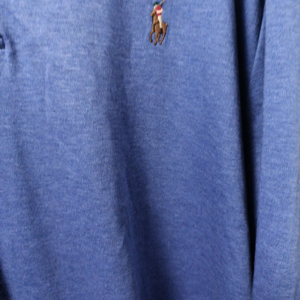 Men's Denim Blue Ralph Lauren Polo Shirt XXL